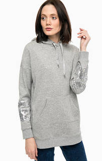 Толстовка оверсайз с отделкой пайетками Only