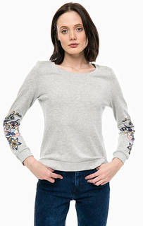 Свитшот с принтом на рукавах Only