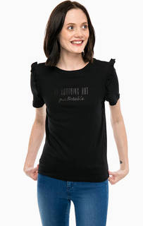 Хлопковая футболка с принтом Only