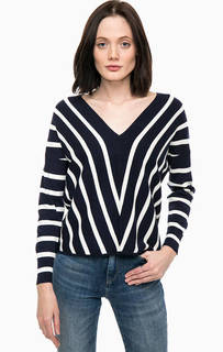 Джемпер в полоску с треугольным вырезом Only