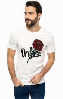 Хлопковая футболка с принтом Jack & Jones