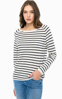 Льняной джемпер в полоску Selected