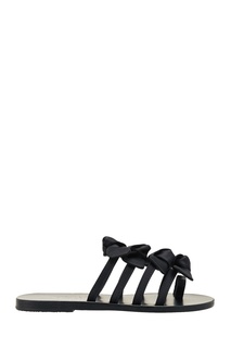 Черные сандалии с бантами Ancient Greek Sandals