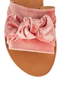 Розовые сандалии из бархата Ancient Greek Sandals