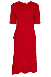 Красное платье с асимметричным подолом Stella Mc Cartney