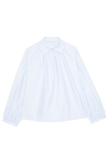 Голубая блузка из хлопка Stella Mc Cartney