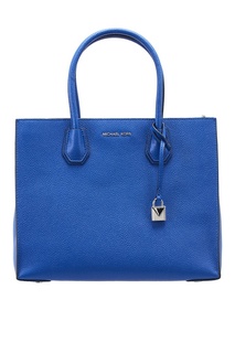 Синяя кожаная сумка-тоут Michael Michael Kors