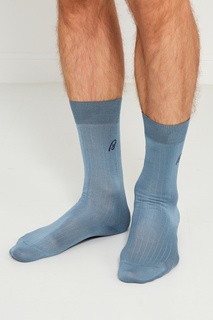 Голубые носки из хлопка Brioni