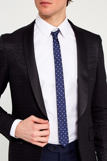 Синий галстук из шелка в горох Dolce & Gabbana