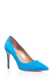 Голубые туфли из замши Simply Irresistible Pump 85 Aquazzura