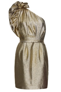Золотистое асимметричное платье Stella Mc Cartney
