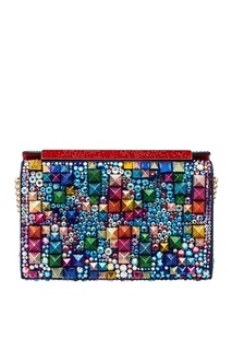 Клатч с шипами и кристаллами Vanite Small Clutch Christian Louboutin