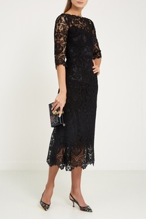 Черный клатч из лакированного дерева Dolce & Gabbana
