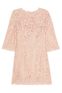 Розовое кружевное платье Dolce & Gabbana