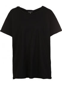 Хлопковая футболка свободного кроя с круглым вырезом Ann Demeulemeester