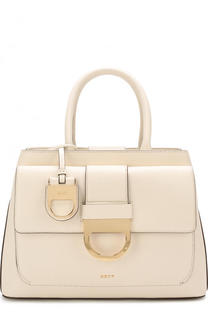 Сумка из кожи с клапаном DKNY