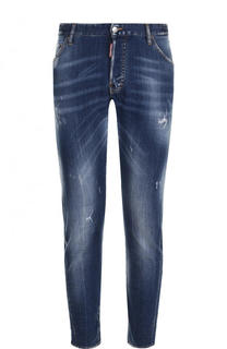 Джинсы прямого кроя с потертостями Dsquared2