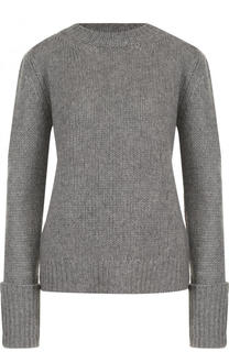 Однотонный кашемировый пуловер фактурной вязки The Row