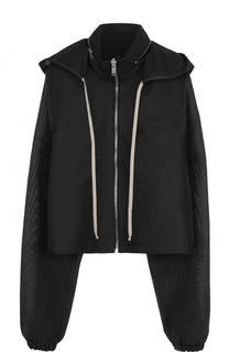 Полупрозрачная куртка на молнии с капюшоном Rick Owens