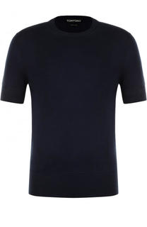 Хлопковый джемпер тонкой вязки с короткими рукавами Tom Ford