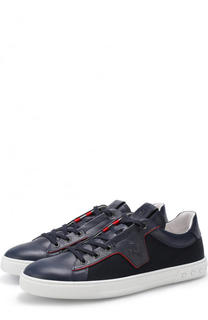 Комбинированные кеды на шнуровке Tod’s Tods