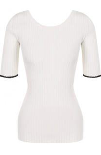 Топ фактурной вязки с коротким рукавом Proenza Schouler