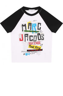 Хлопковая футболка с принтом Marc Jacobs