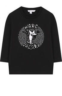 Хлопковый лонгслив с принтом Marc Jacobs