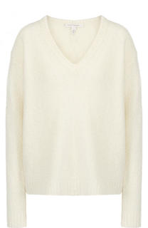 Шерстяной пуловер свободного кроя с V-образным вырезом Marc Jacobs
