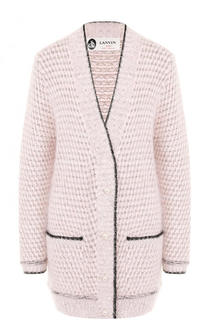Удлиненный кардиган фактурной вязки Lanvin