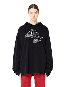 Хлопковая толстовка с капюшоном Vetements