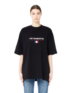 Хлопковая футболка с принтом Vetements