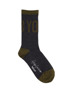 Серые носки с лого Yohji Yamamoto