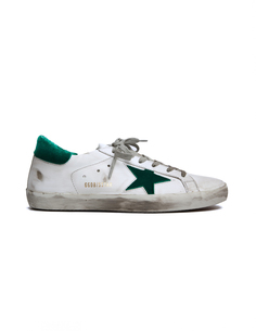 Кожаные кеды с бархатной отделкой Golden Goose