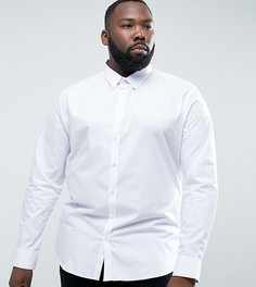 Строгая белая рубашка River Island PLUS - Белый