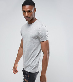 Меланжевая футболка Brave Soul TALL - Серый