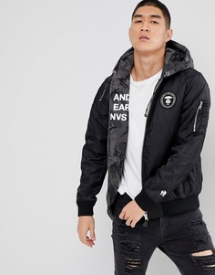 Двусторонняя куртка AAPE By A Bathing Ape - Черный