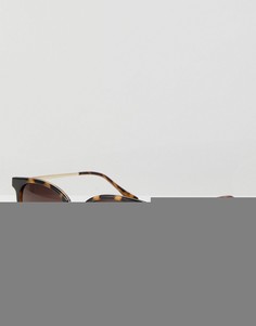 Круглые черепаховые солнцезащитные очки Esprit - Коричневый