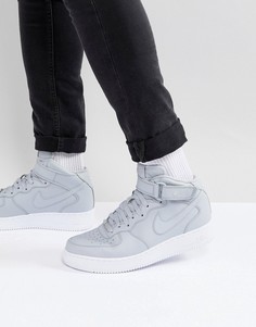 Серые кроссовки средней высоты Nike Air Force 1 07 315123-046 - Серый