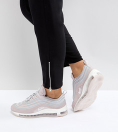 Розовые бархатные кроссовки Nike Air Max 97 Ultra 17 - Розовый