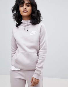 Худи розового цвета Nike Rally - Розовый