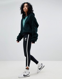 Черные леггинсы с отделкой Nike Archive - Черный