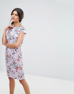 Платье с цветочным принтом и завязками сзади Closet - Мульти