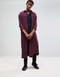 Оверсайз-рубашка удлиненного кроя ASOS - Фиолетовый