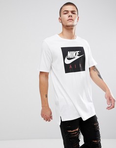 Белая футболка с большим логотипом Nike Air 892313-100 - Белый