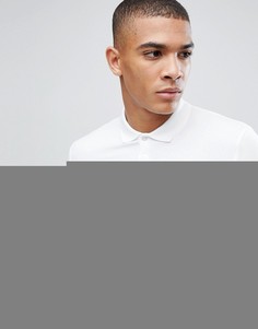 Белое обтягивающее трикотажное поло ASOS - Белый