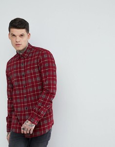 Свободная вельветовая рубашка в клетку ASOS DESIGN - Красный