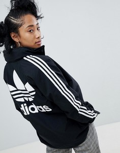 Черная спортивная куртка с капюшоном adidas Originals adicolor - Черный