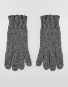 Меланжевые перчатки овсяного цвета Esprit - Серый
