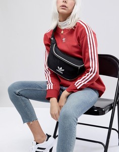 Черна сумка на пояс adidas Originals - Черный